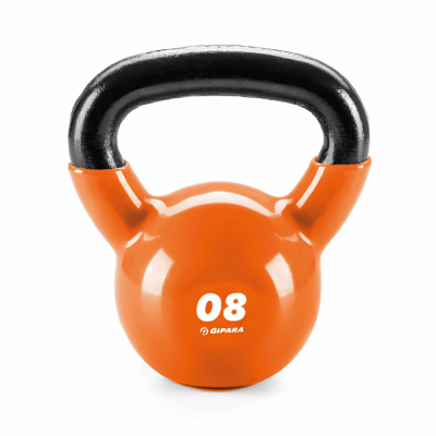 Kettlebell winylowe 8 kg - GIPARA FITNESS