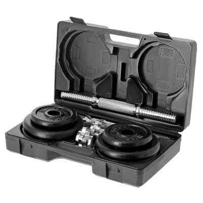 ZESTAW HANTLI W WALIZCE 2x10kg HMS