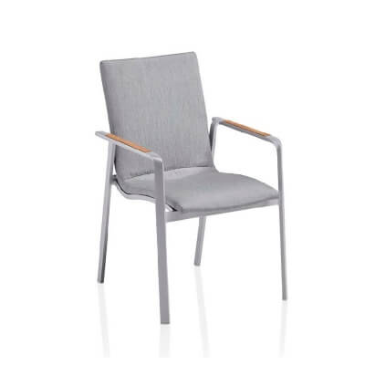 DIAMOND SUNBRELLA® - krzesło z podłokietnikami z drewna teakowego Kettler  0103902-7100