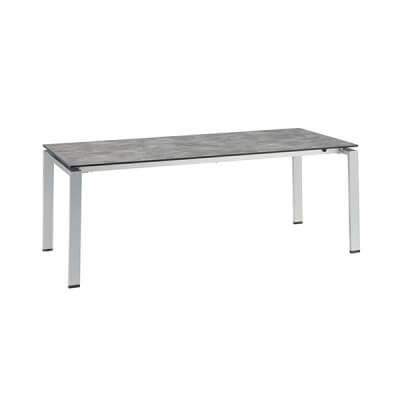 Stół rozkładany HPL 160/210x95 cm Kettler  0101735-0200 (srebrny-antracyt)